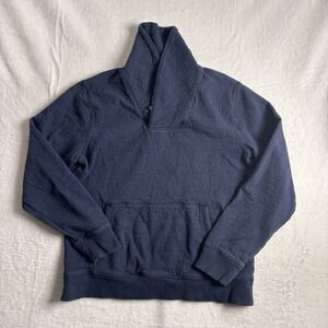 Gap Navy Blue‎ Shawl Collar Long Sleeve Sweater Men's Size Medium/Large *